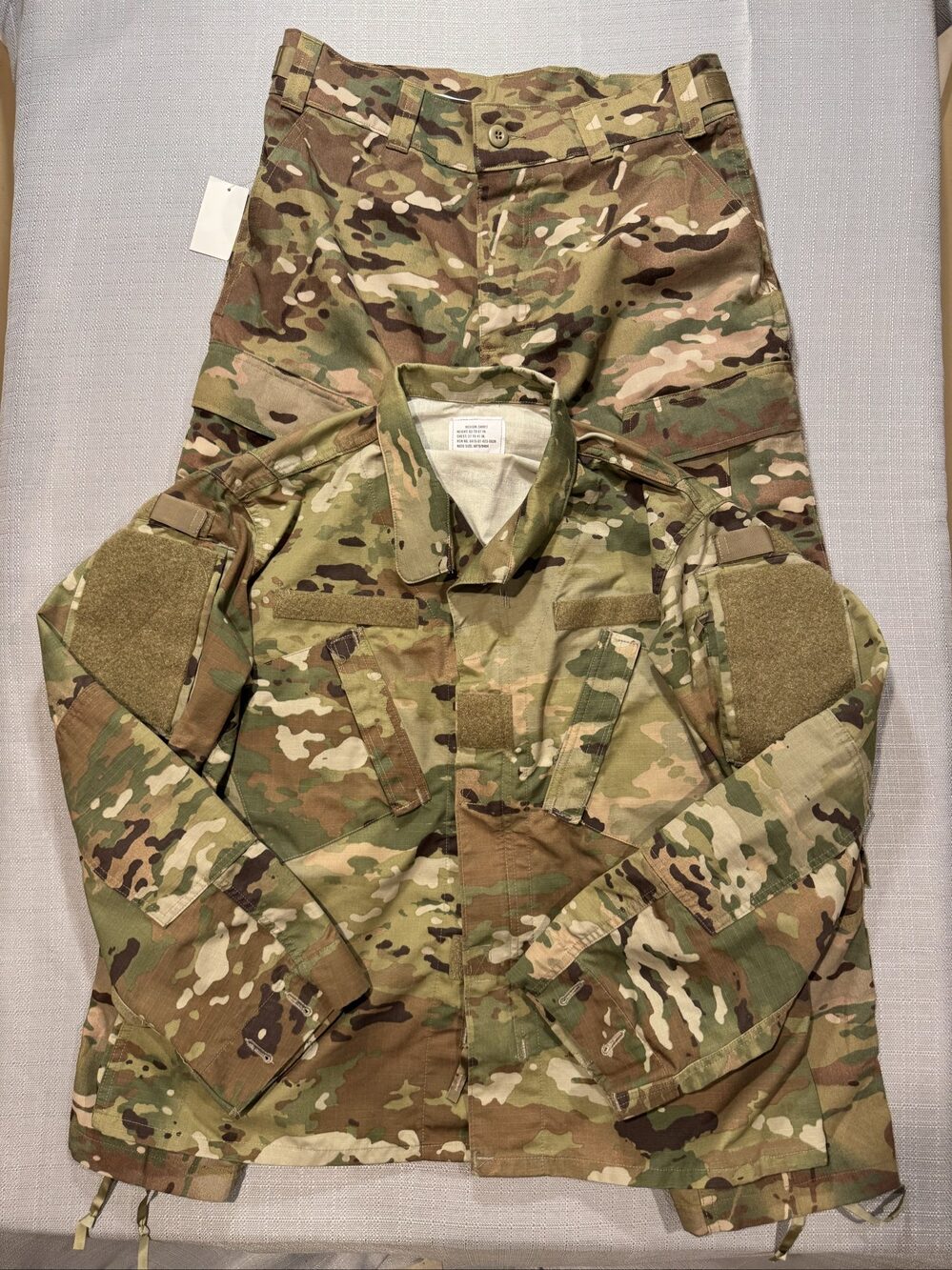 U.S. Army OCP Multicam Combat Coat & Pants – Camo – Medium Short